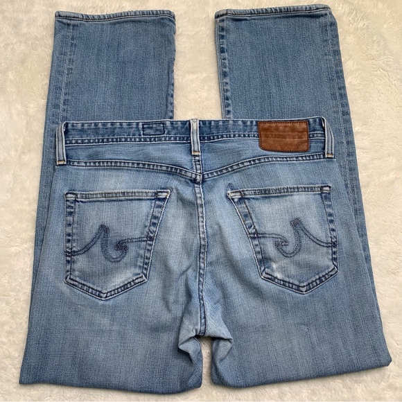 Adriano Goldschmied Men's Blue The Protege Straight Leg Cotton Jeans Size 31 - Picture 3 of 11